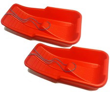 2 of snow sledges  toboggan