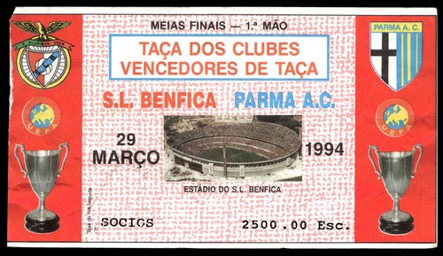 Ticket 1994 benfica ac - ticket,