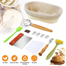 Oval Banneton Brotform Bake Bread Dough Rising Proofing Proving Rattan Basket
