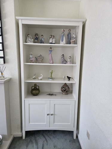 White alcove display cabinet - white,