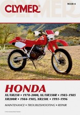 Honda XL/XR250 (1978-2000) & XL/XR350R (1983-1985) Motorcycle Service Repair