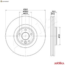 2x BRAKE DISCS 60-0L-L17 FOR LAND ROVER DISCOVERY/SPORT/SUV RANGE/EVOQUE 2.2L