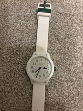 Lacoste White Silicone Strap