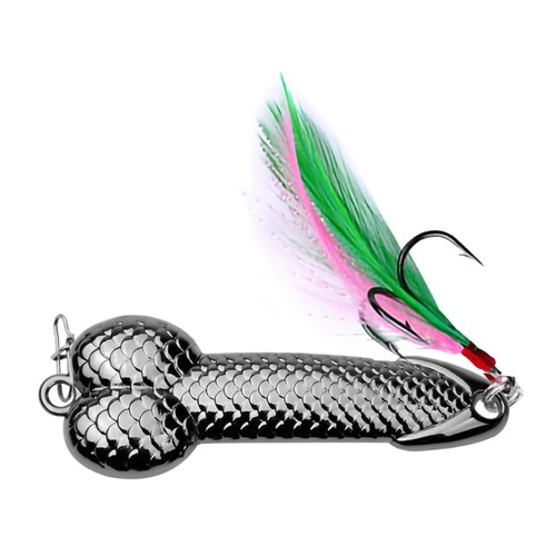 Metal spoon lure - gun, black