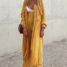 Zara Golden Mustard Crinkle