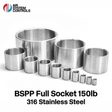 BSPP Full Socket Female 150lb - 316 Stainless Steel High-Pressure Pipe Fittings