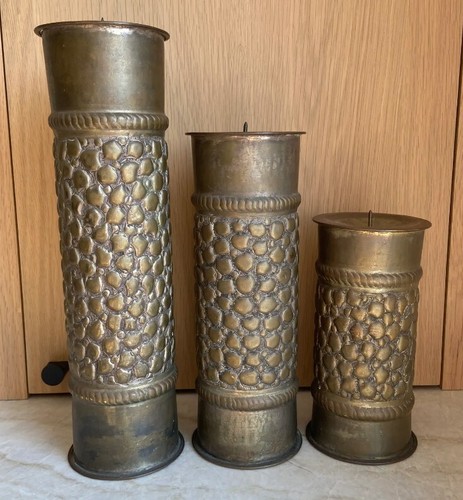 Vintage brass trench art - vintage,