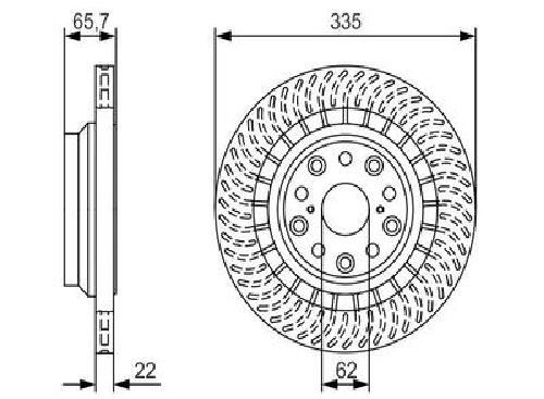 Bosch brake disc 986 479 - 479, t34