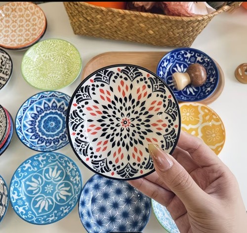Boho ceramic seasoning sauce - ceramic,