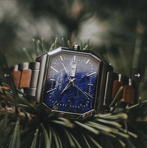 Holzkern men blue dial - blue,