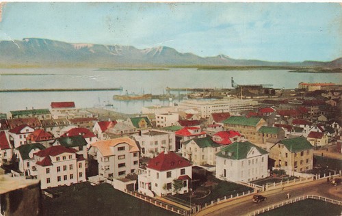 Reykjavik iceland birds eye - reykjavik,