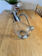 Pewter And Glass Decanter