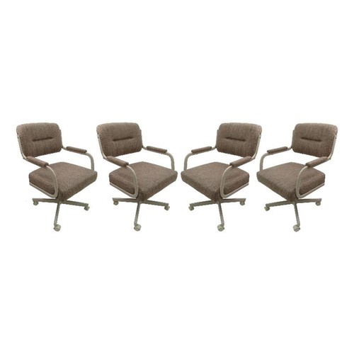 Swivel metal caster dining - 4,
