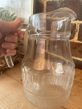 Vintage clear glass pitcher