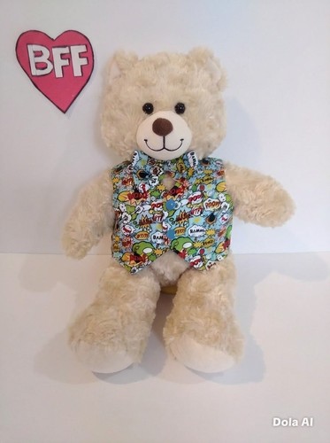 Teddy bear clothes waistcoat - teddy, bear-clothes