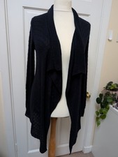 Jigsaw navy blue wool cardigan