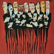 TODD WHITE, 'NIGHT AT NIC'S', LARGE LIMITED EDITION COLOUR PRINT 69/295, SIGNED