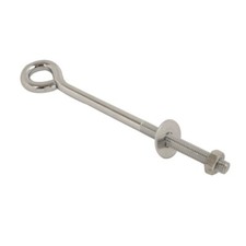Eye Bolt Bright Zinc Plated Steel M6 M8 M10 M12 100mm 150mm 200mm 250mm Eyebolt