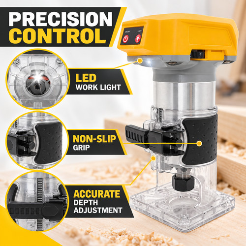 20v cordless trim router - trim, wood