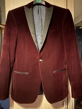 Men’s Red/burgundy velvet