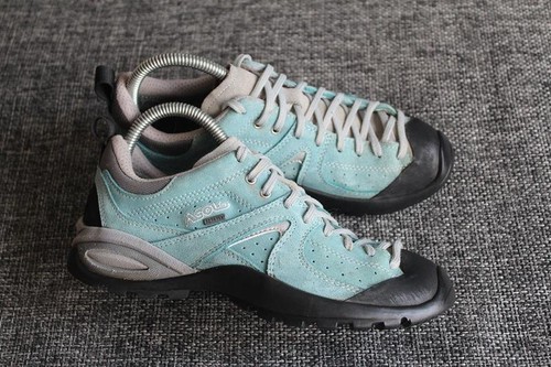 Women lowa boots blue - blue, suede