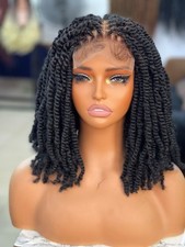 African Kinky Twist Wig. Short
