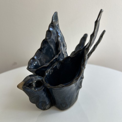 Vintage pottery raku style - vintage, raku-style