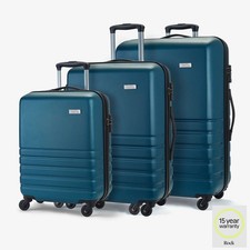 Rock Byron Luggage Set Teal 3