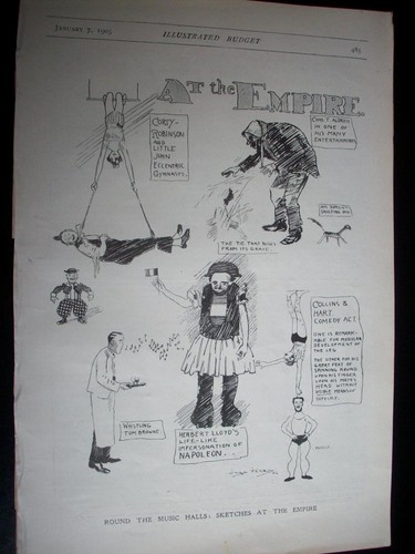 1905 music hall sketch - hall, chas