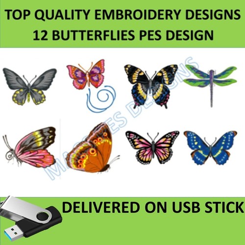 Butterflies pes designs - butterflies,