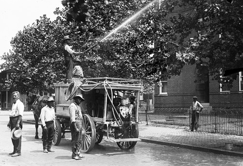 1915 1923 firemen wagon - wagon, old