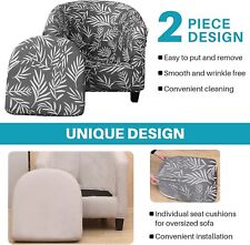 2-Piece Tub Chair Cover With