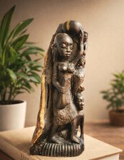 Hand carved makonde sculpture - carved,