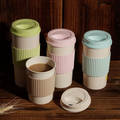 With lid eco friendly - with, wheat