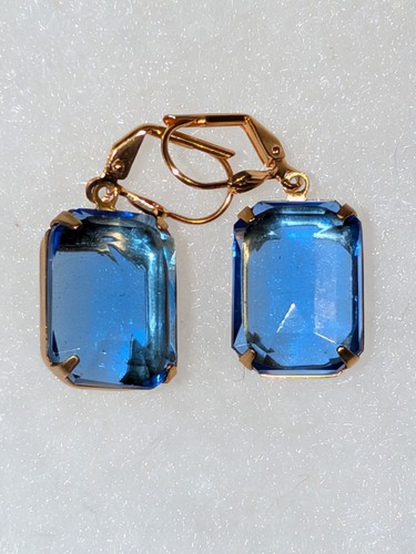 Vintage art deco - blue, glass
