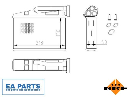 Heat exchanger interior - exchanger,,