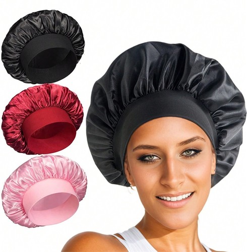 Long hair satin bonnet - hair, sleep