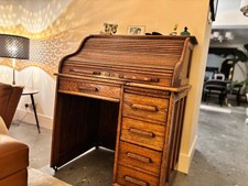 antique oak roll top desk