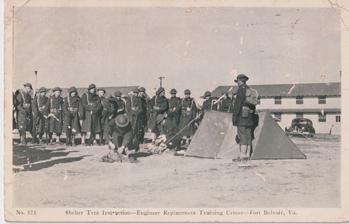 Postcard 1942 fort belvoir - fort,