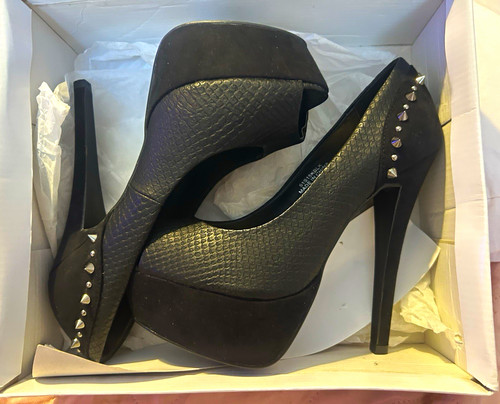 Miss selfridge black studded - black,