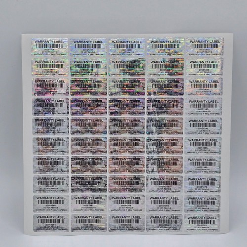 Void barcode hologram stickers - void,