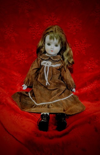 Vintage porcelain doll - vintage,