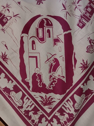 Vintage tablecloth mission - vintage,