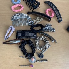 Job lot hair clips/ slides /
