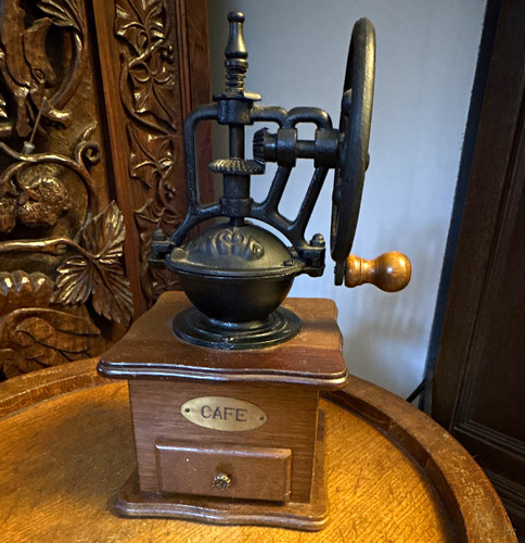Vintage manual burr coffee - burr,