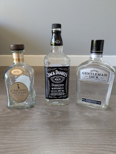 Empty whisky bottles jack - empty,