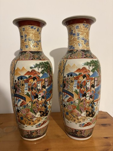 Pair large 40cm japanese - pair,