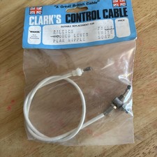 Clark’s 5047 Front White Raleigh Hooded Pear Nipple Cable NOS Vintage Bicycle