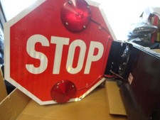 School Bus Metal STOP Sign