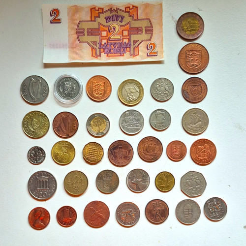 Mixed world coin bulk - bulk, lot